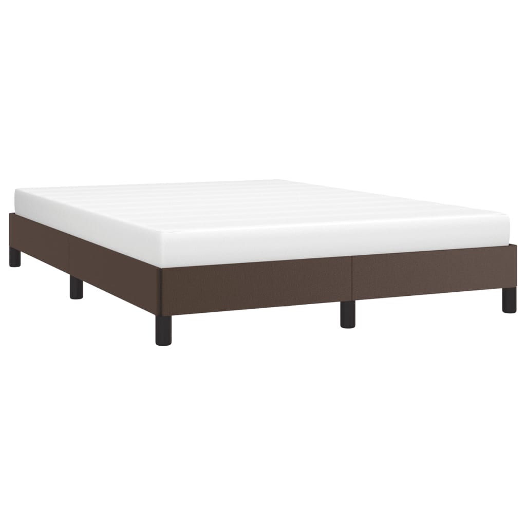 vidaXL Bedframe kunstleer bruin 140x200 cm