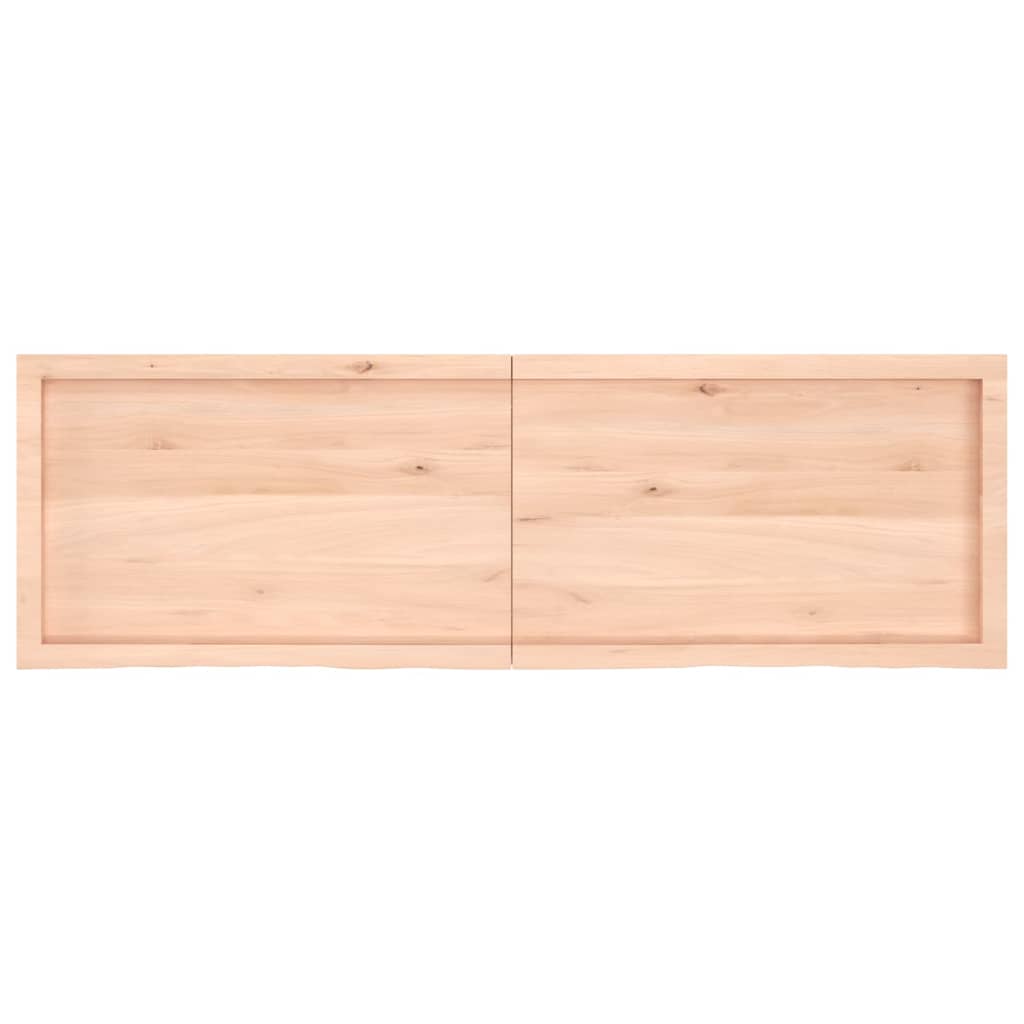 vidaXL Tafelblad 160x50x(2-4) cm onbehandeld massief eikenhout