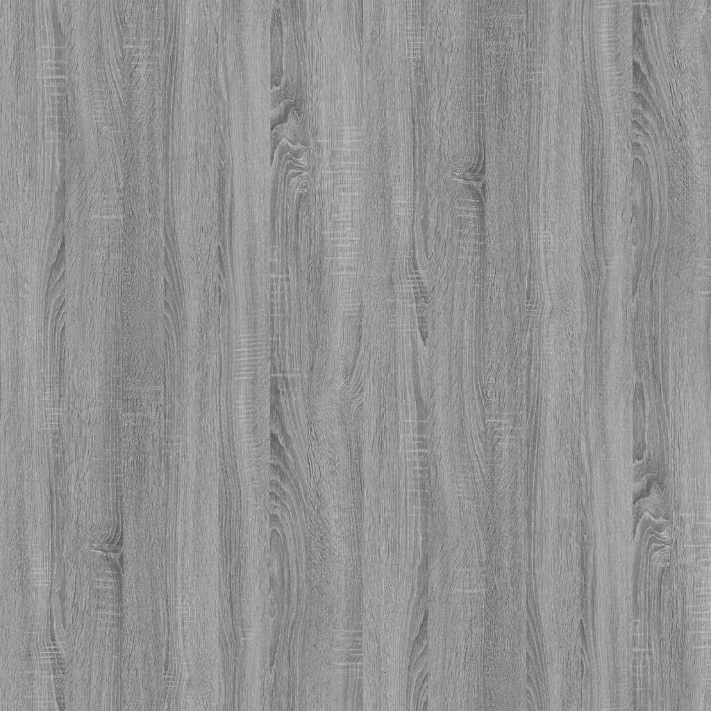 vidaXL Salontafel 80x45x45 cm bewerkt hout en ijzer grijs sonoma eiken