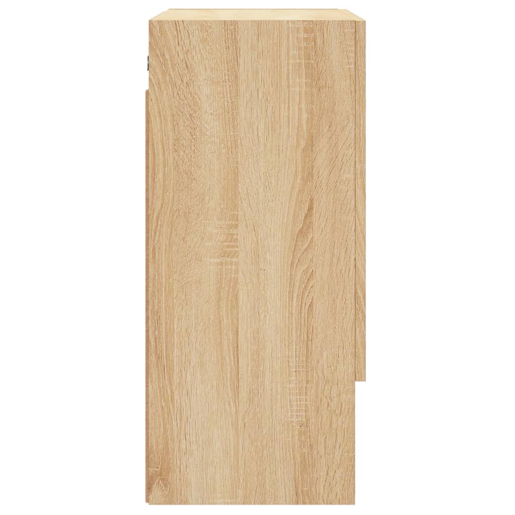 vidaXL Wandkast 60x31x70 cm bewerkt hout sonoma eikenkleurig