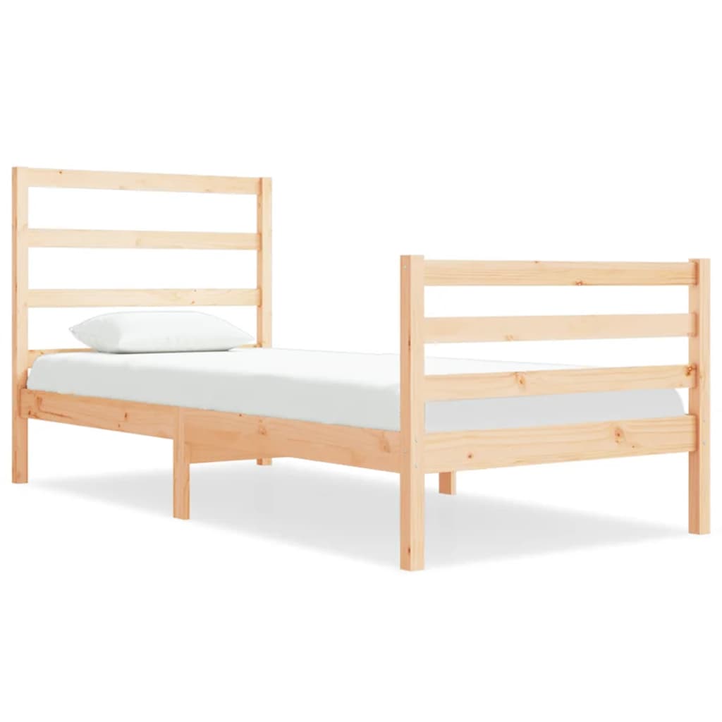 vidaXL Bedframe massief grenenhout 90x190 cm