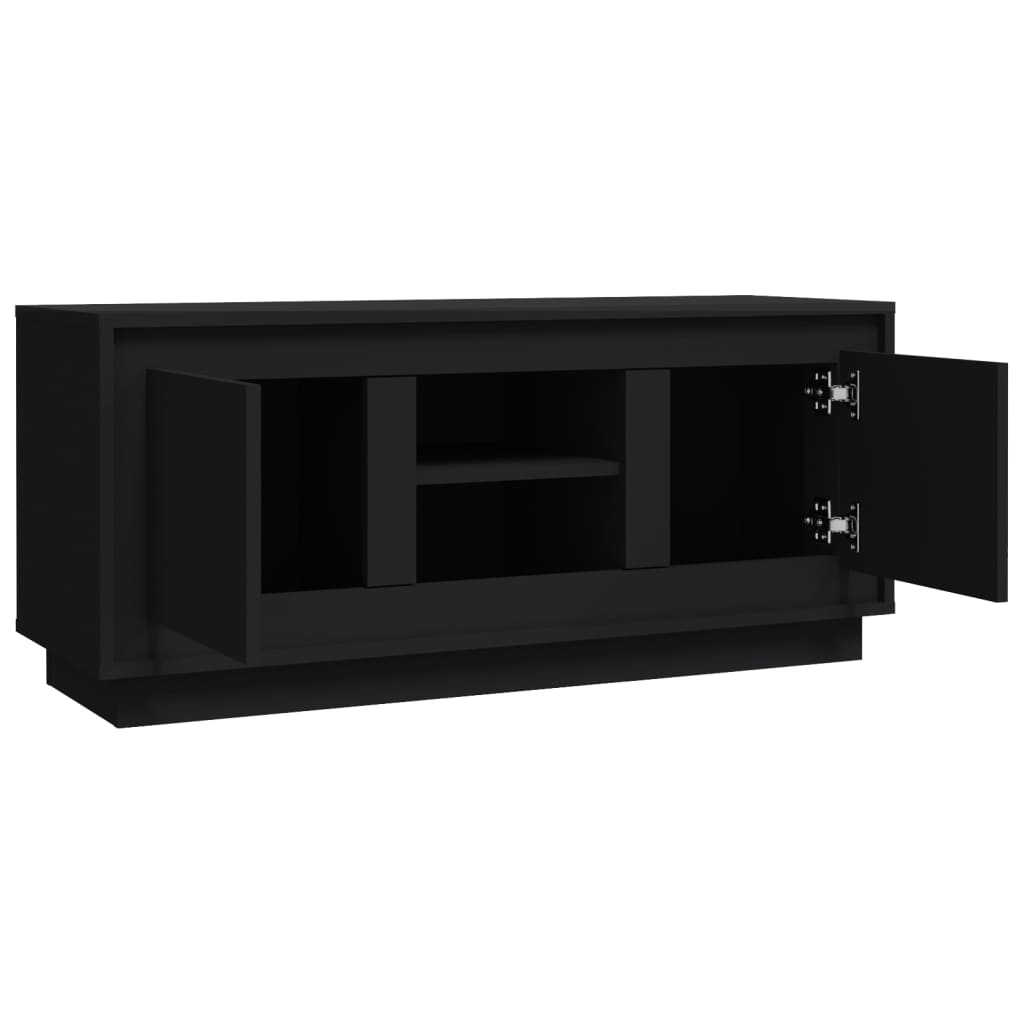 vidaXL Tv-meubel 102x35x45 cm bewerkt hout zwart