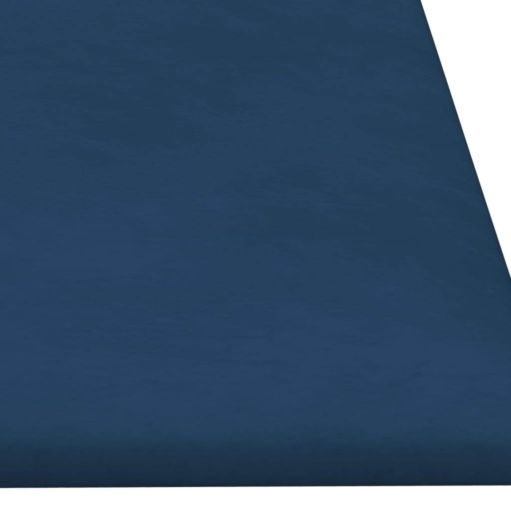 vidaXL Wandpanelen 12 st 3,24 m² 90x30 cm fluweel blauw