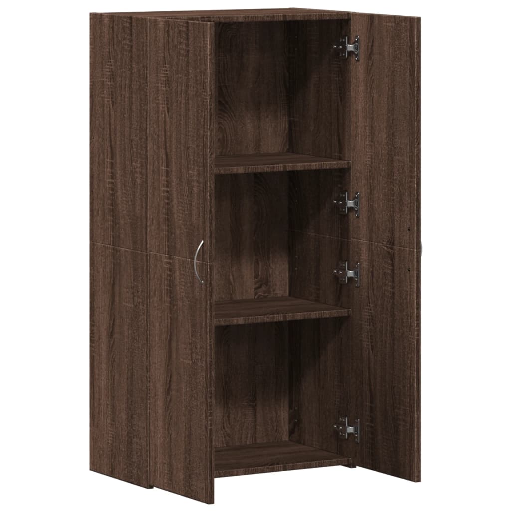 vidaXL Archiefkast 60x32x115 cm bewerkt hout bruin eikenkleur