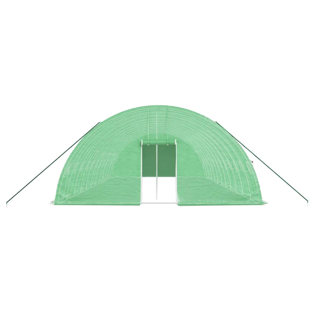 vidaXL Tuinkas met stalen frame 72 m² 12x6x2,85 m groen