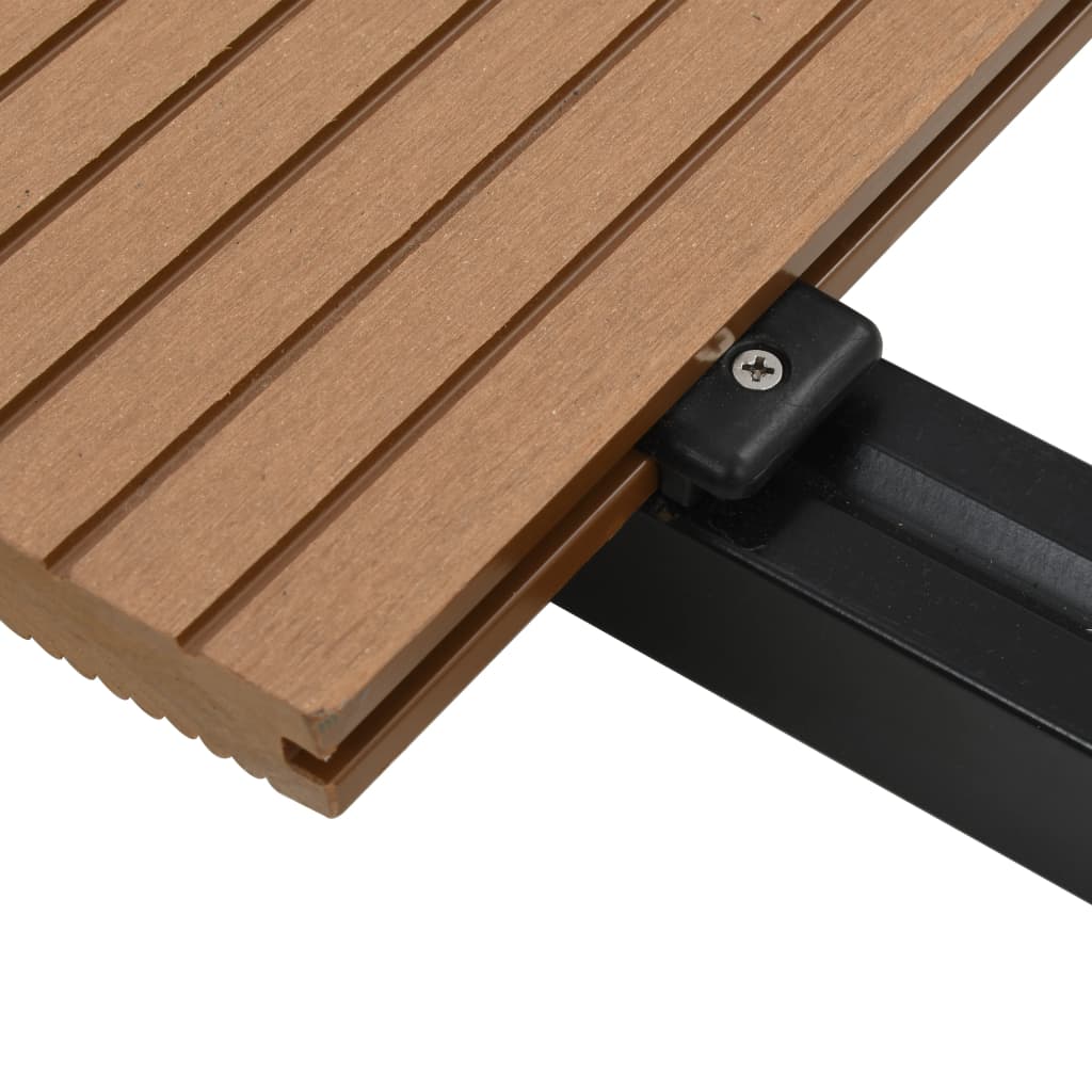 vidaXL Terrasplanken met accessoires 20 m² 2,2 m massief HKC teak