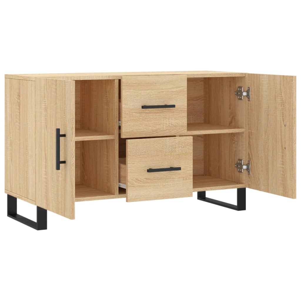 vidaXL Dressoir 100x36x60 cm bewerkt hout sonoma eikenkleurig