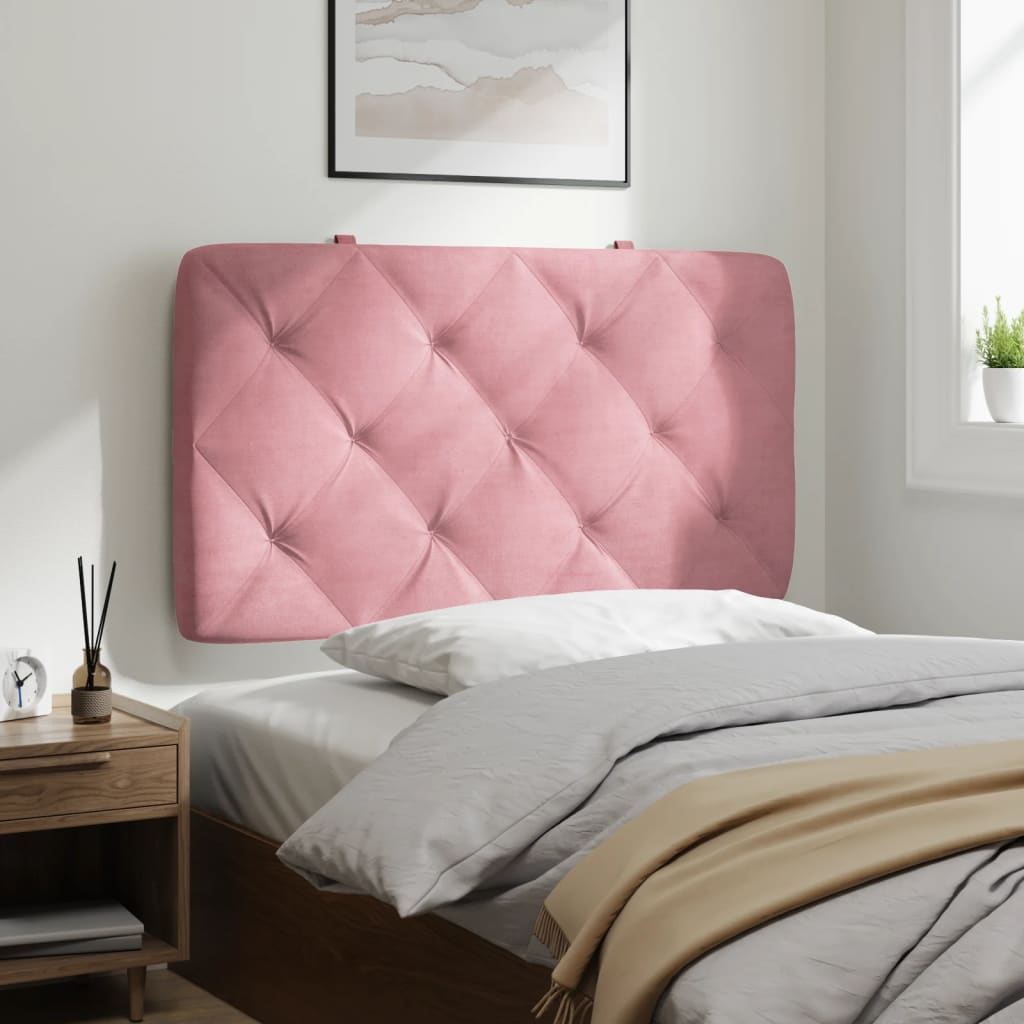 vidaXL Hoofdbordkussen 80 cm fluweel roze