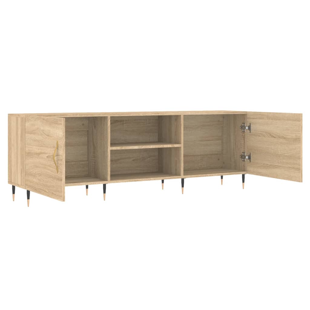 vidaXL Tv-meubel 150x30x50 cm bewerkt hout sonoma eikenkleurig