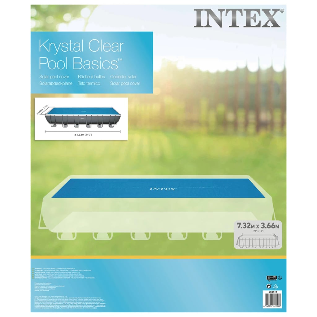 Intex Solarzwembadhoes 716x346 cm polyetheen blauw