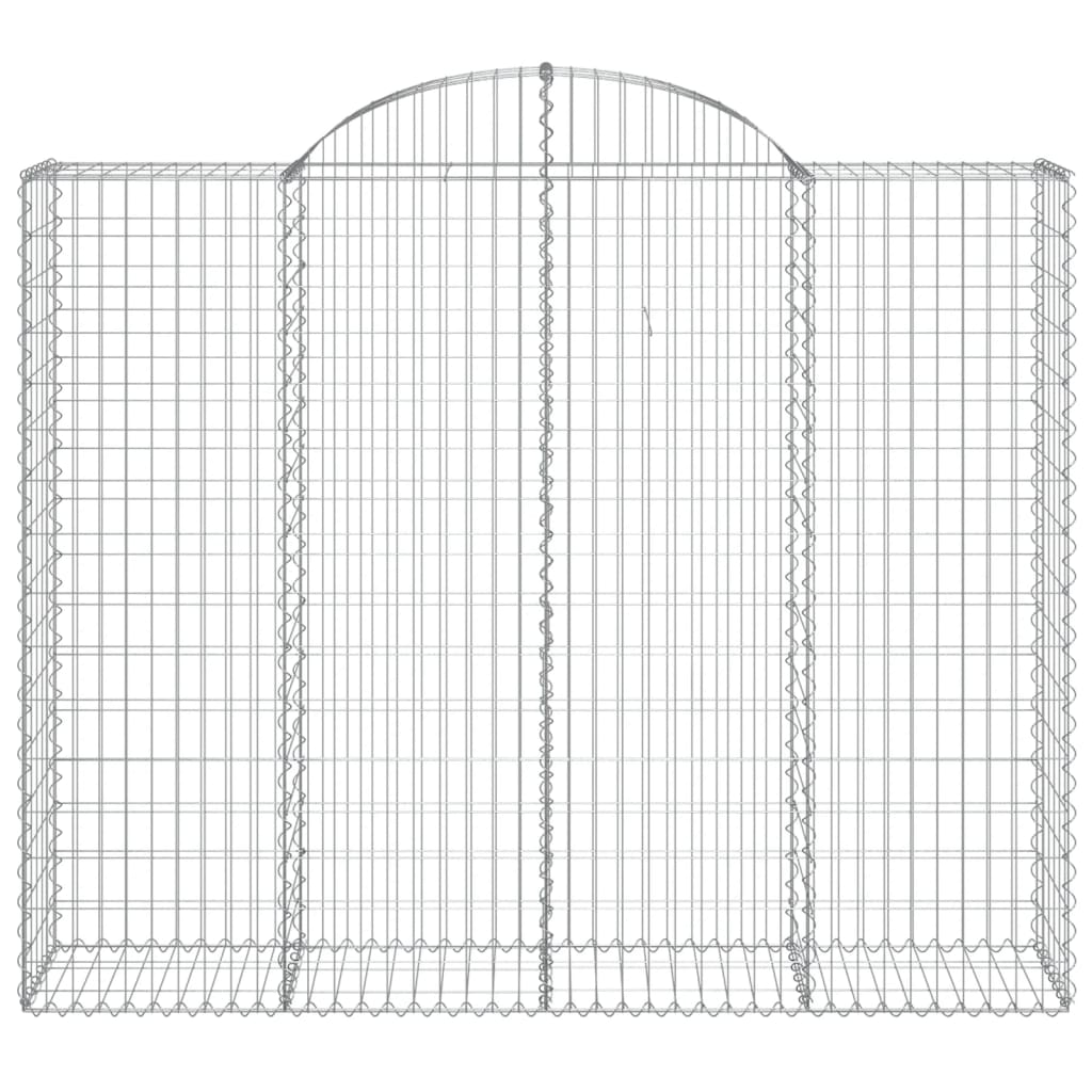 vidaXL Schanskorven 5 st gewelfd 200x50x160/180 cm ijzer