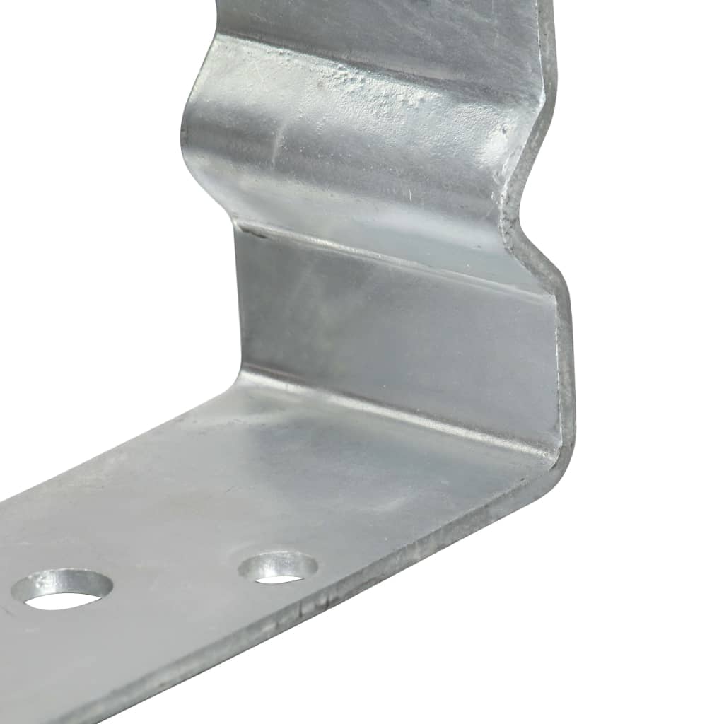 vidaXL Grondankers 6 st 14x6x15 cm gegalvaniseerd staal zilverkleurig