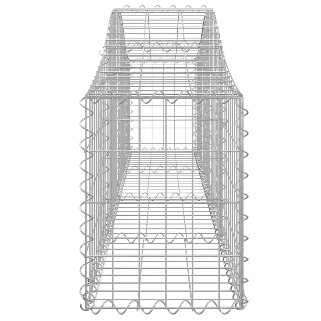 vidaXL Schanskorven 13 st gewelfd 200x30x40/60 cm gegalvaniseerd ijzer