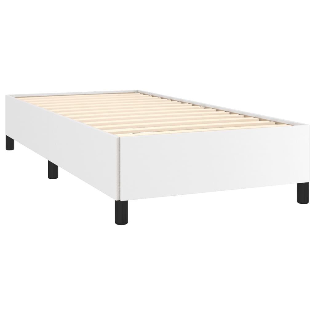 vidaXL Bedframe kunstleer wit 80x200 cm