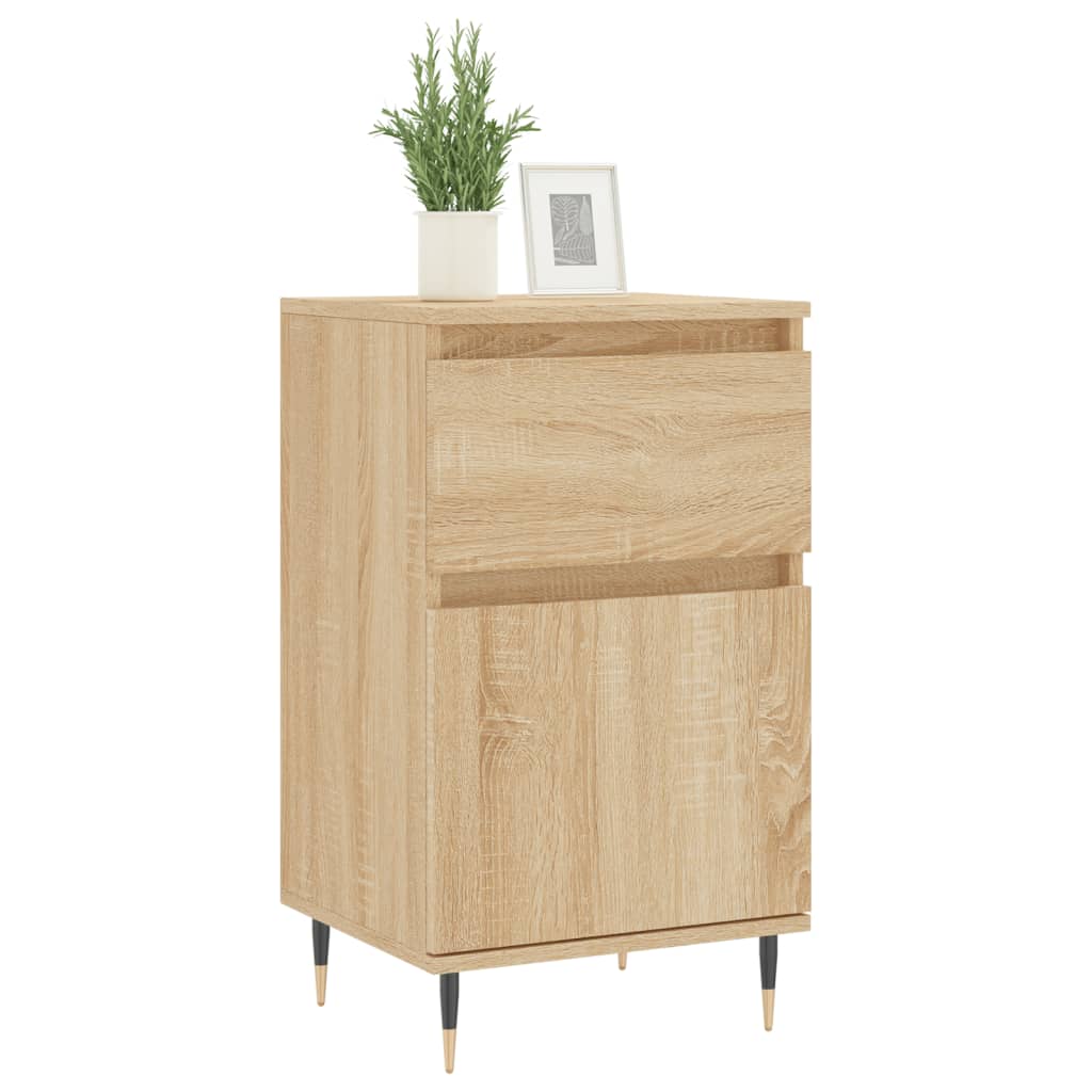 vidaXL Dressoir 40x35x70 cm bewerkt hout sonoma eikenkleurig