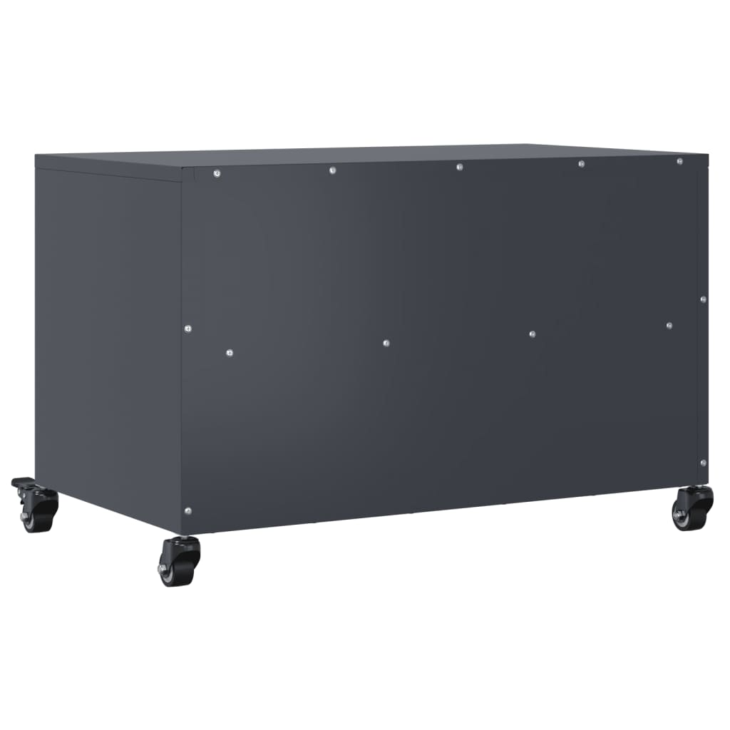 vidaXL Tv-meubel 68x39x43,5 cm staal antracietkleurig