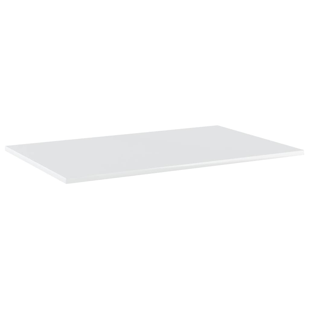 vidaXL Wandschappen 4 st 80x50x1,5 cm bewerkt hout hoogglans wit