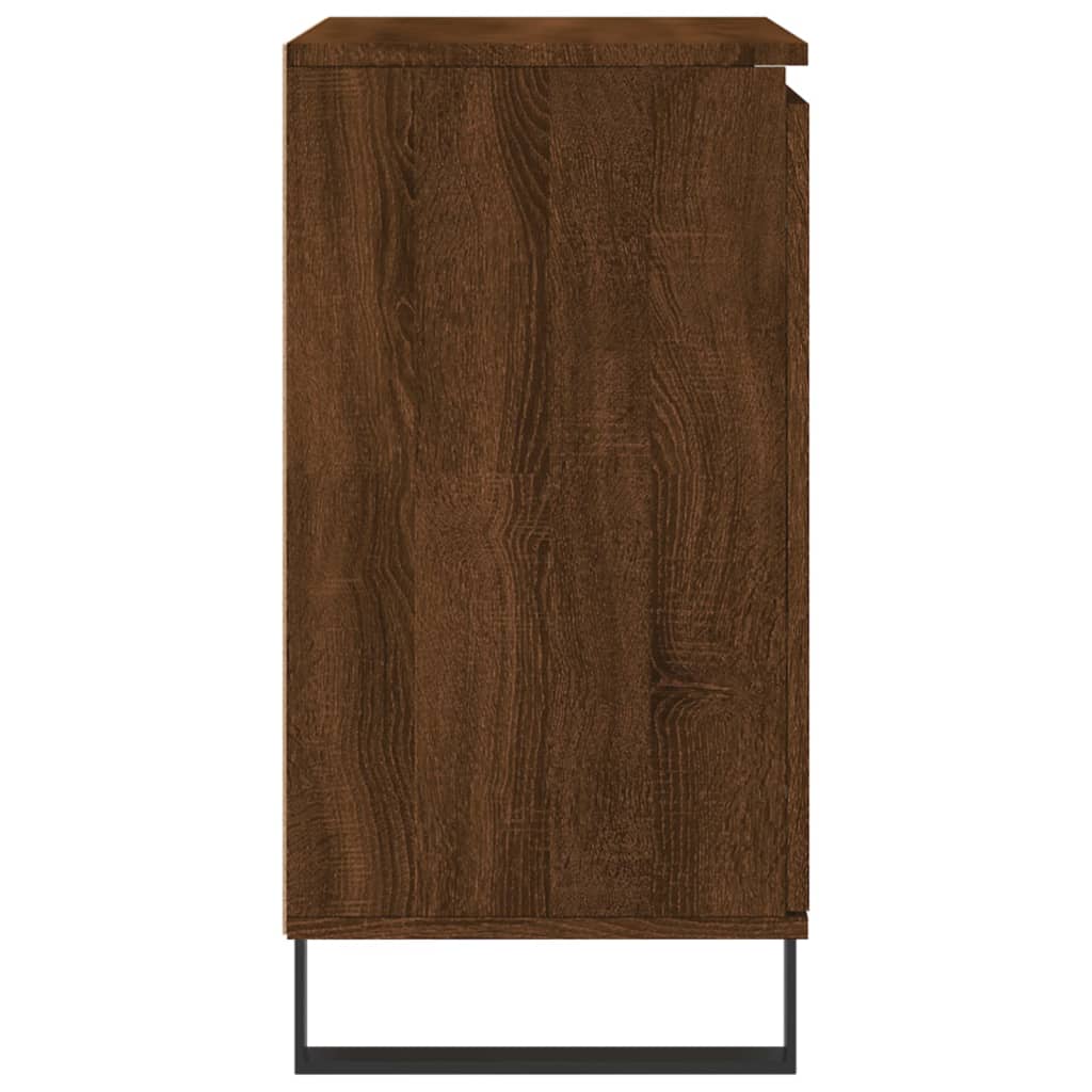 vidaXL Dressoir 60x35x70 cm bewerkt hout bruin eikenkleur