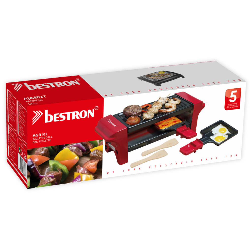 409959 Bestron Raclette Grill 350 W AGR102