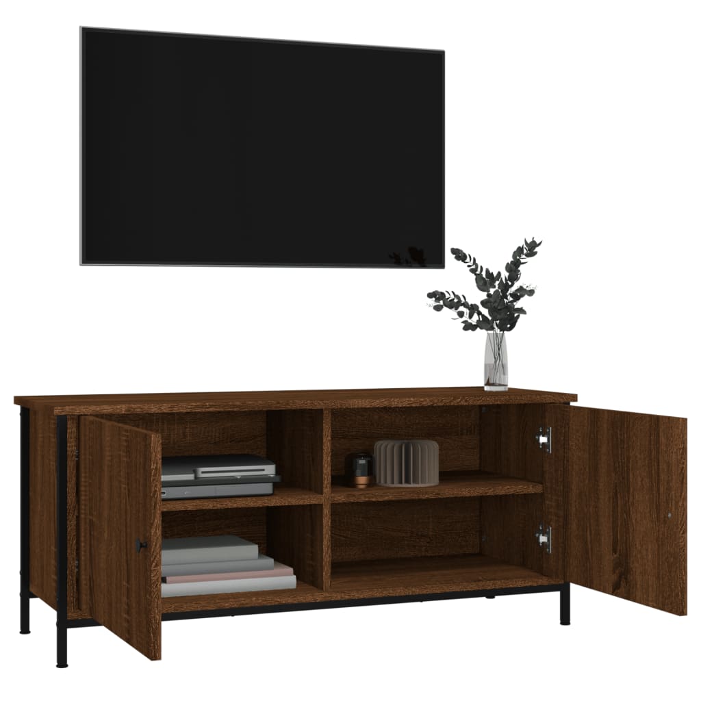 vidaXL Tv-meubel 102x35x45 cm bewerkt hout sonoma eikenkleurig