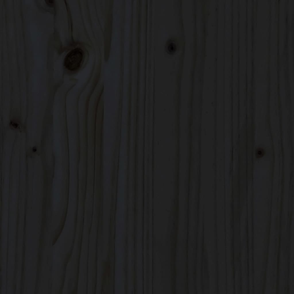 vidaXL 5-delige Loungeset massief grenenhout zwart