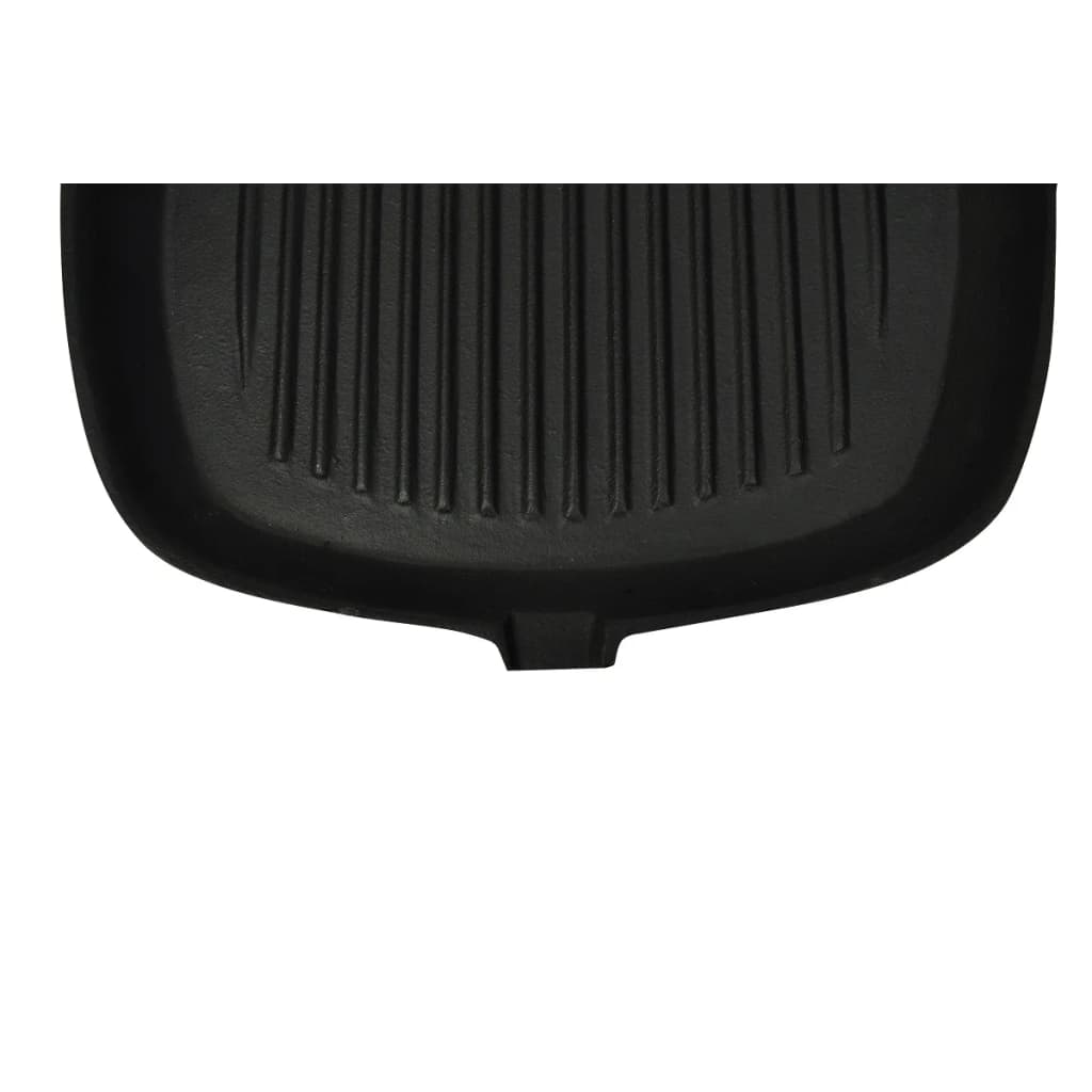 vidaXL Grillpan met houten handvat gietijzer 20x20 cm