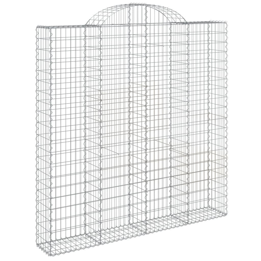 vidaXL Schanskorven 8 st gewelfd 200x30x200/220 cm ijzer