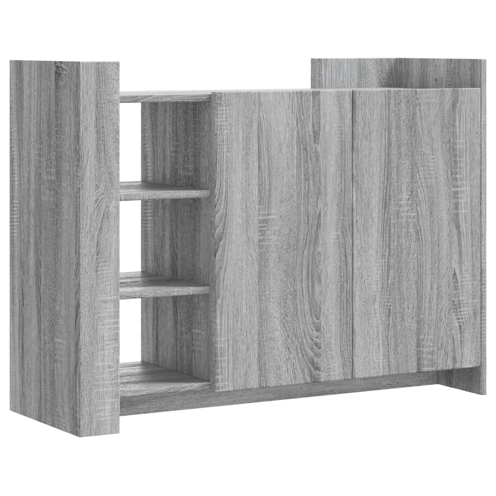 vidaXL Dressoir 100x35x75 cm bewerkt hout grijs sonoma