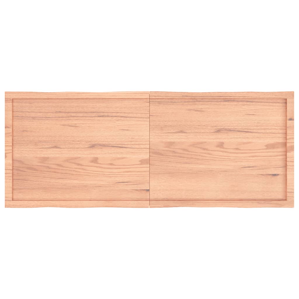 vidaXL Tafelblad natuurlijke rand 160x60x(2-6) cm eikenhout lichtbruin