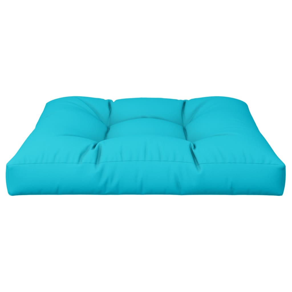 vidaXL Palletkussen 70x70x12 cm stof turquoise