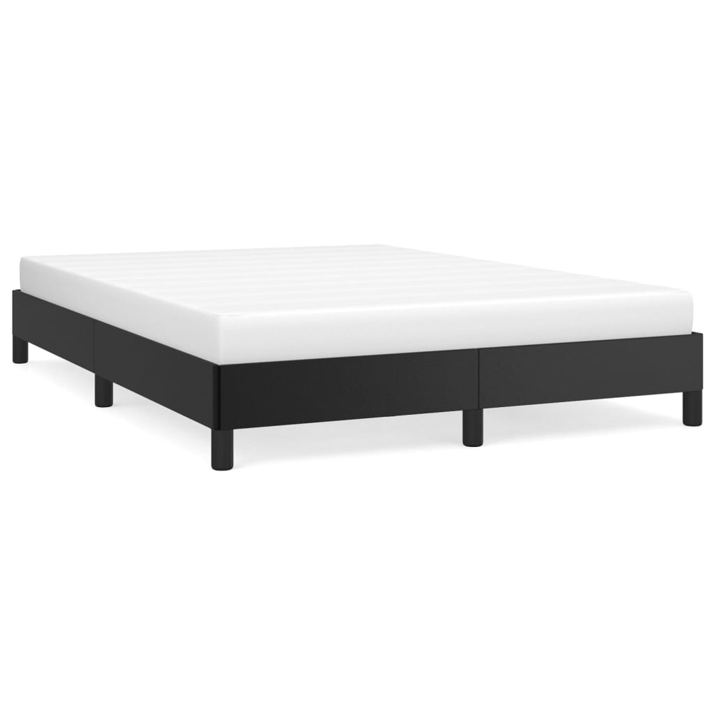 vidaXL Bedframe kunstleer zwart 140x190 cm