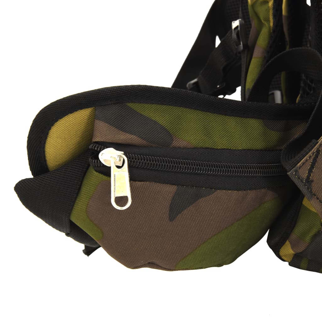 vidaXL Wandelrugzak 60 L camouflage oxford stof groen