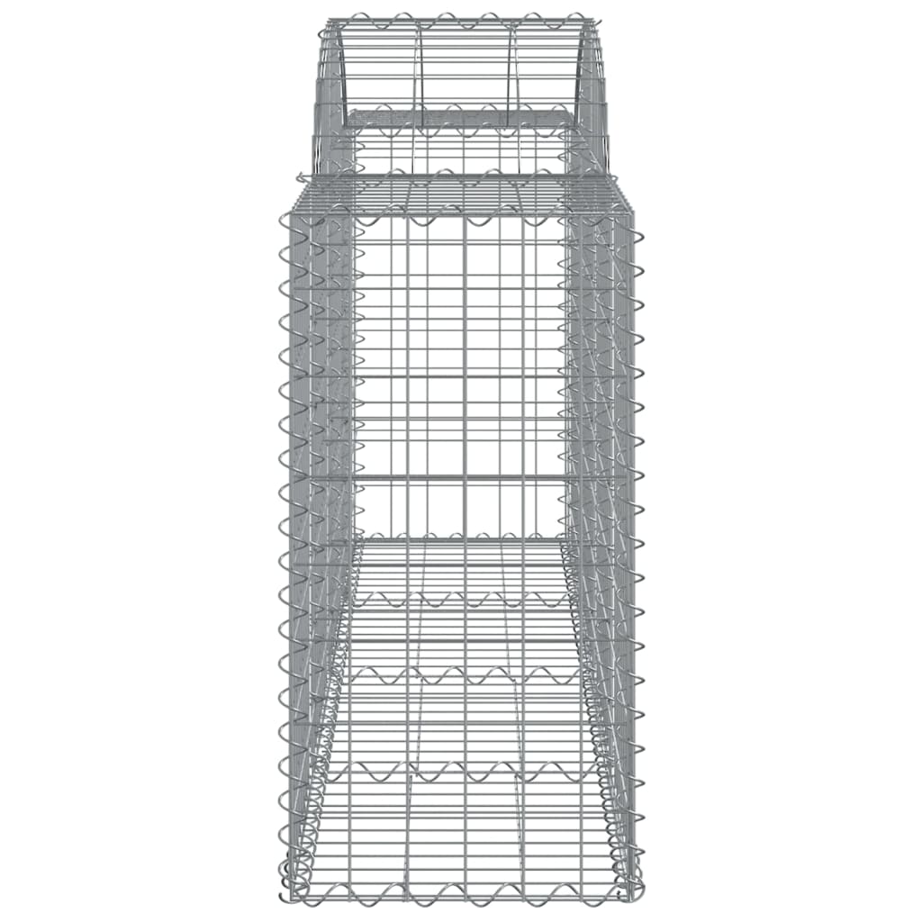 vidaXL Schanskorven 20 st gewelfd 200x50x80/100 cm ijzer