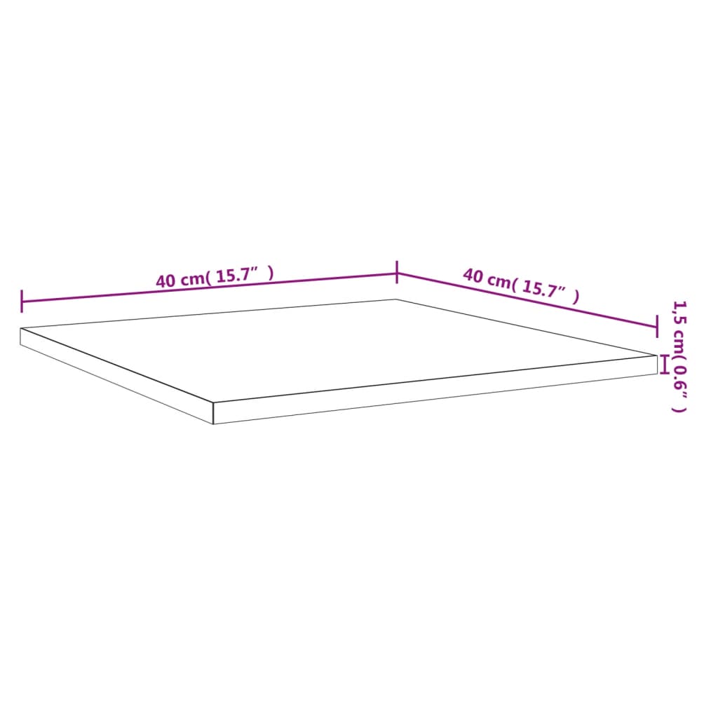 vidaXL Wandschappen 4 st 40x40x1,5 cm spaanplaat zwart