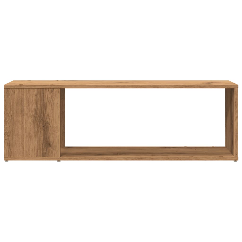 vidaXL Tv-meubel 100x24x32 cm bewerkt hout artisanaal eikenkleur