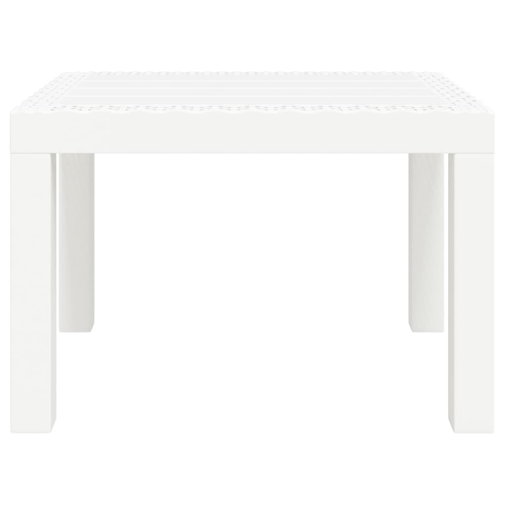 vidaXL Tuintafel 59x47x40 cm PP wit