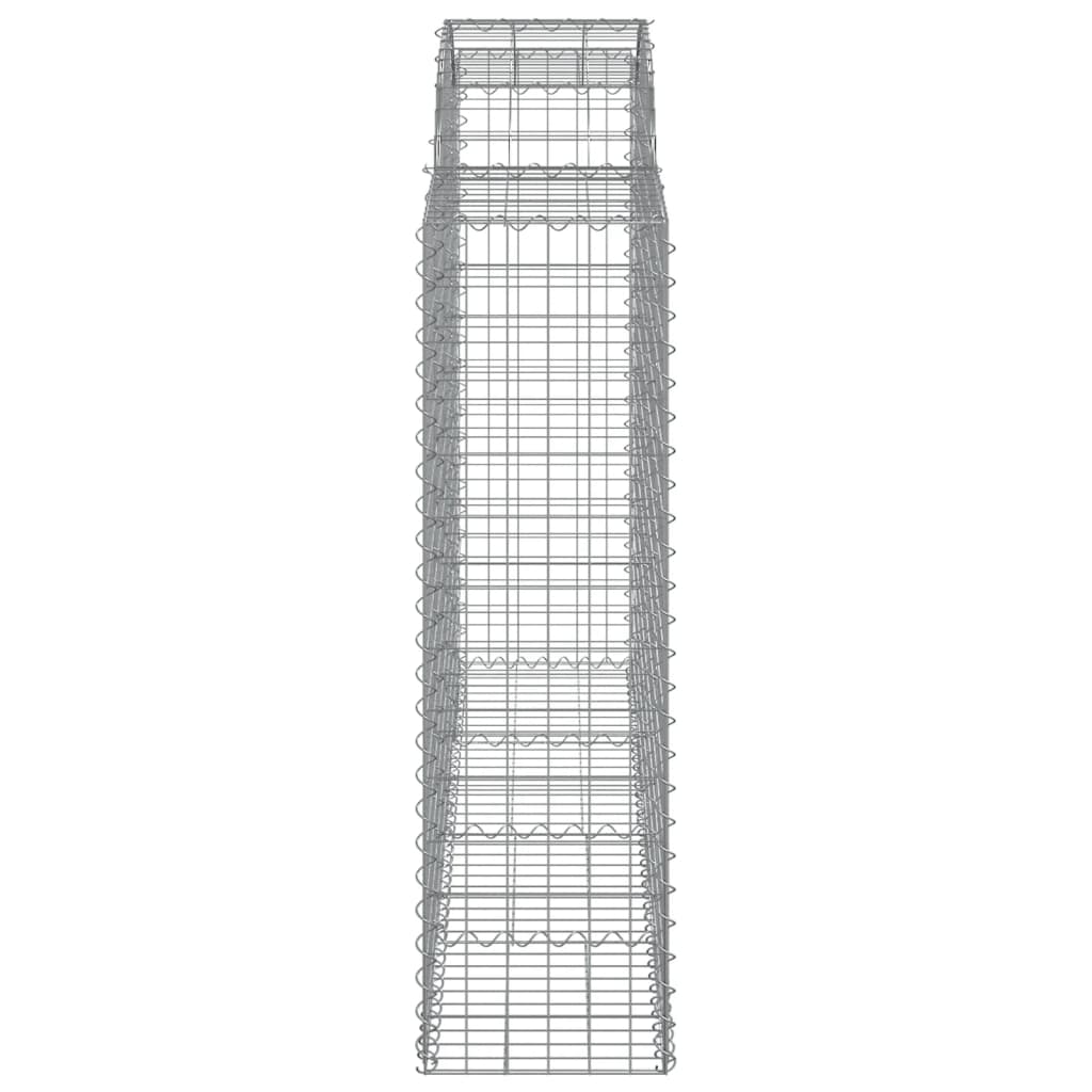 vidaXL Schanskorven 11 st gewelfd 200x50x140/160 cm ijzer