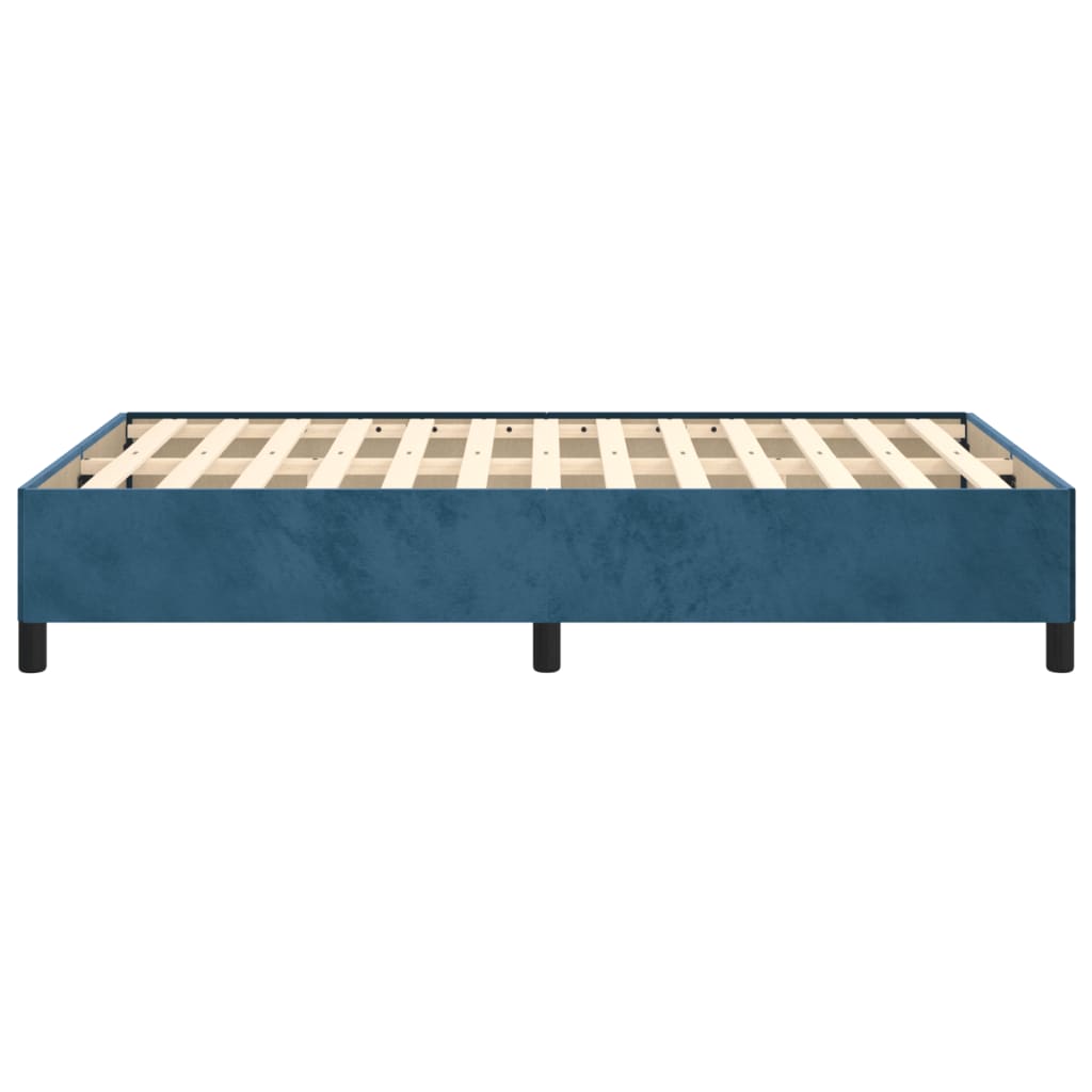 vidaXL Bedframe fluweel donkerblauw 120x190 cm