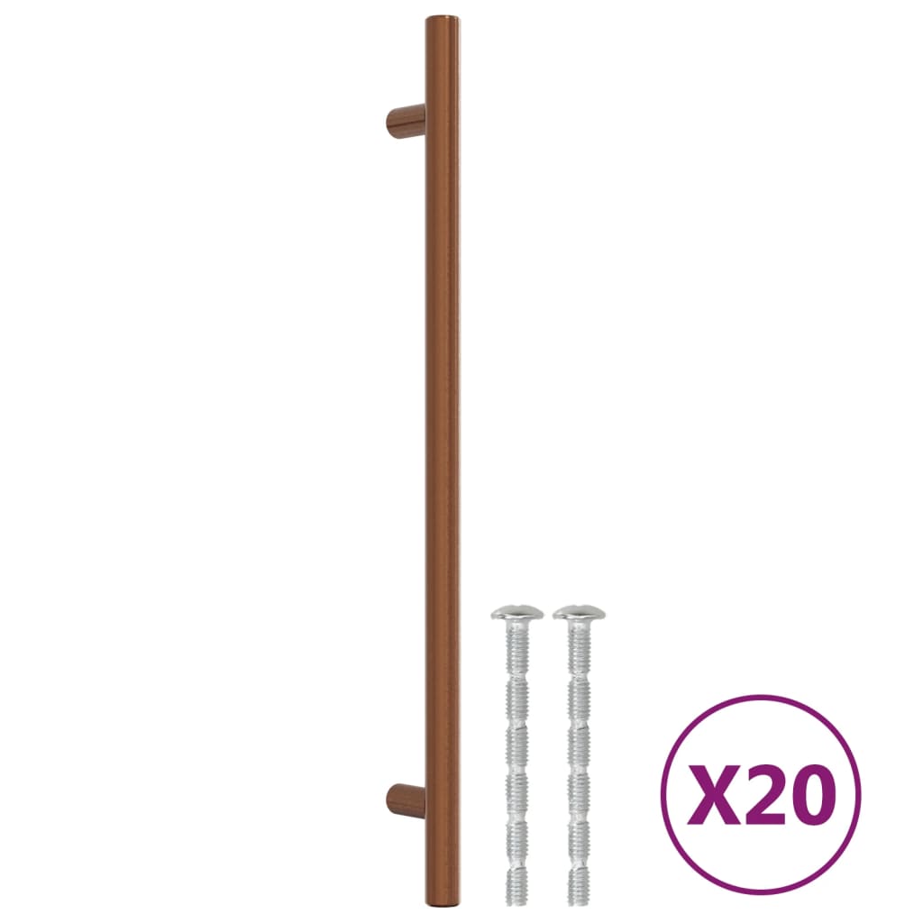 vidaXL Handvatten 20 st 224 mm roestvrij staal bronskleurig