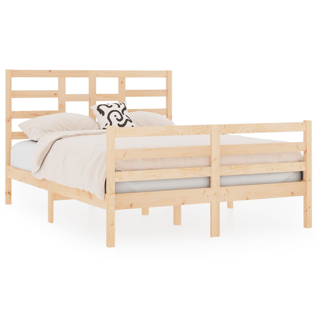 vidaXL Bedframe massief hout 120x190 cm