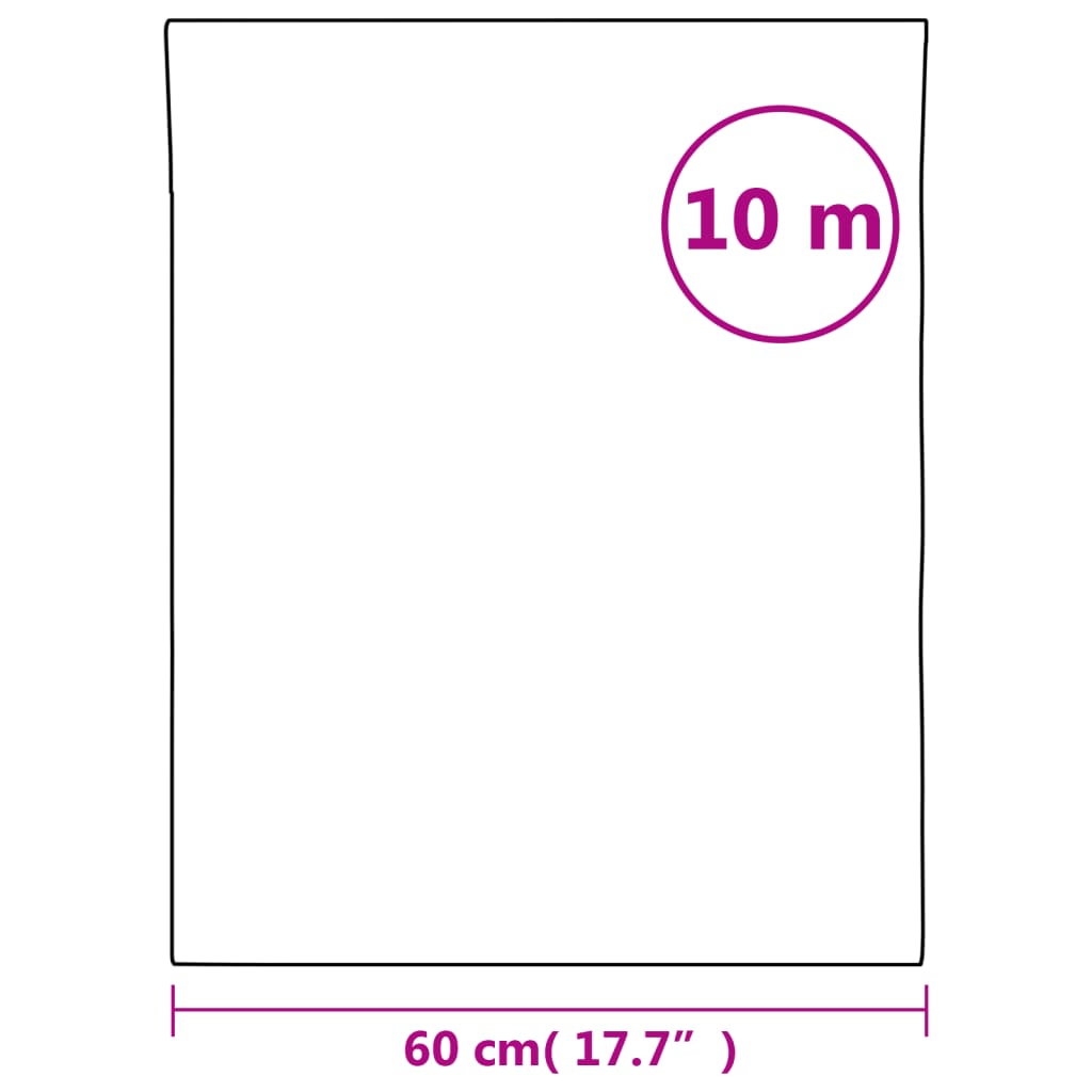 vidaXL Raamfolie mat 60x1000 cm PVC wit