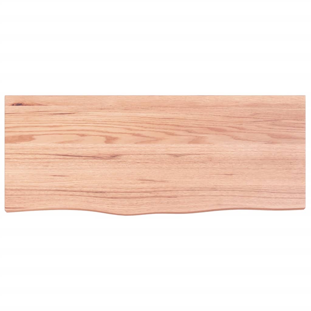 vidaXL Wandschap 100x40x(2-4)cm behandeld massief eikenhout lichtbruin