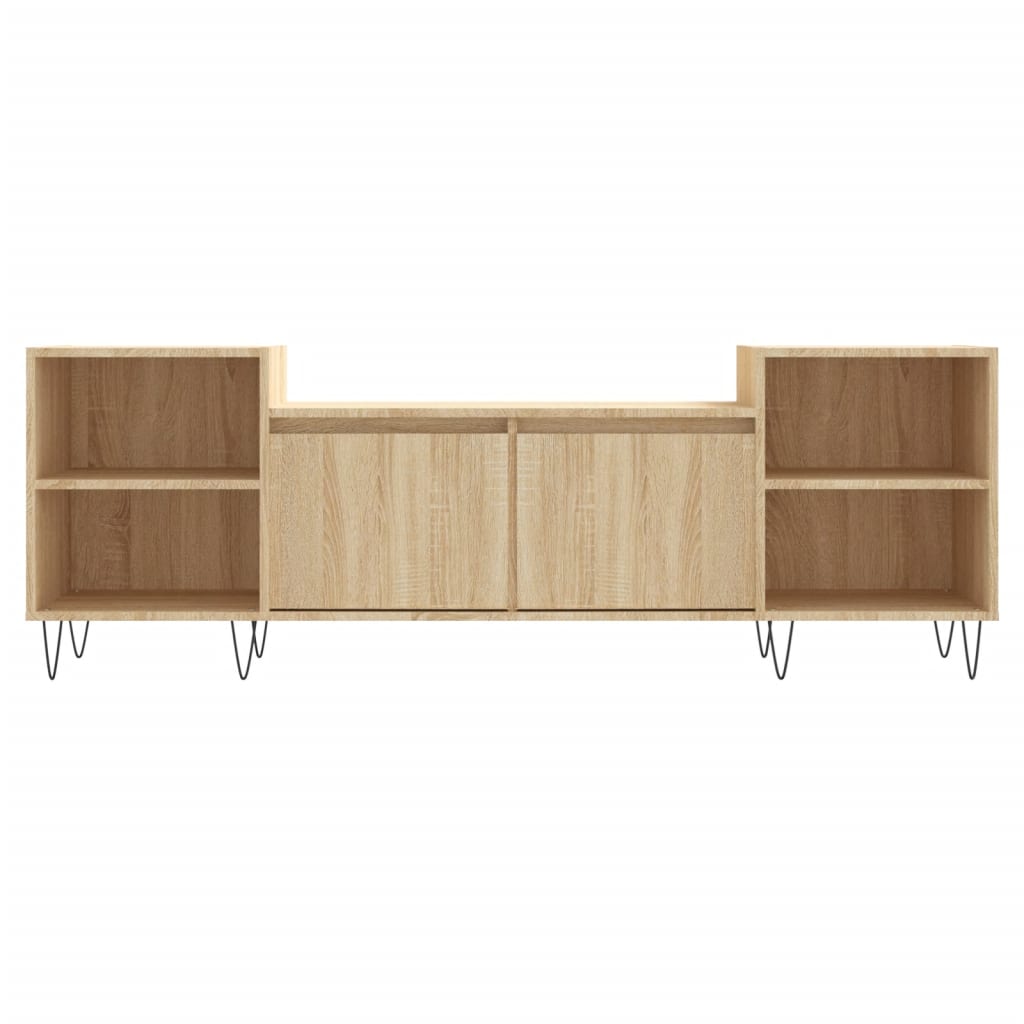 vidaXL Tv-meubel 160x35x55 cm bewerkt hout sonoma eikenkleurig