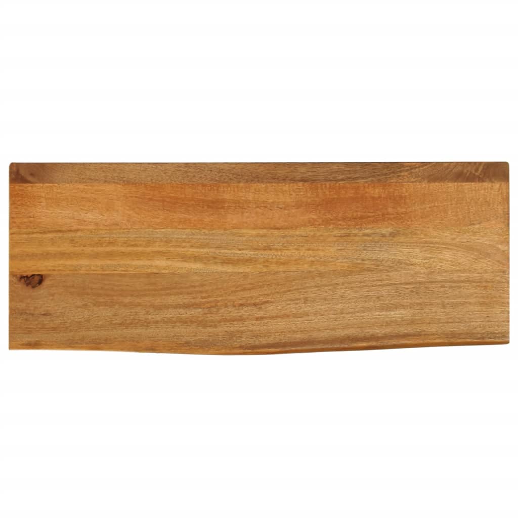 vidaXL Tafelblad met natuurlijke rand 90x20x2,5 cm massief mangohout