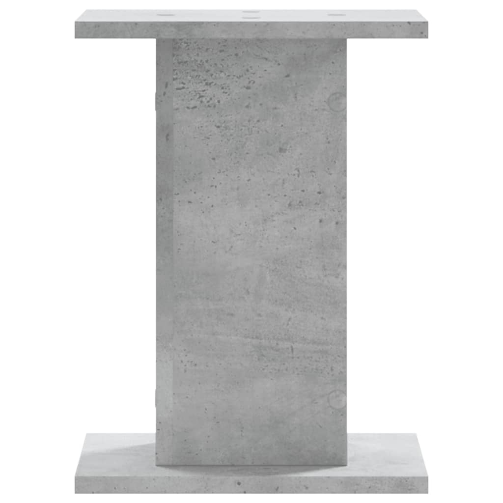 vidaXL Speakerstandaards 2 st 30x30x40 cm bewerkt hout betongrijs