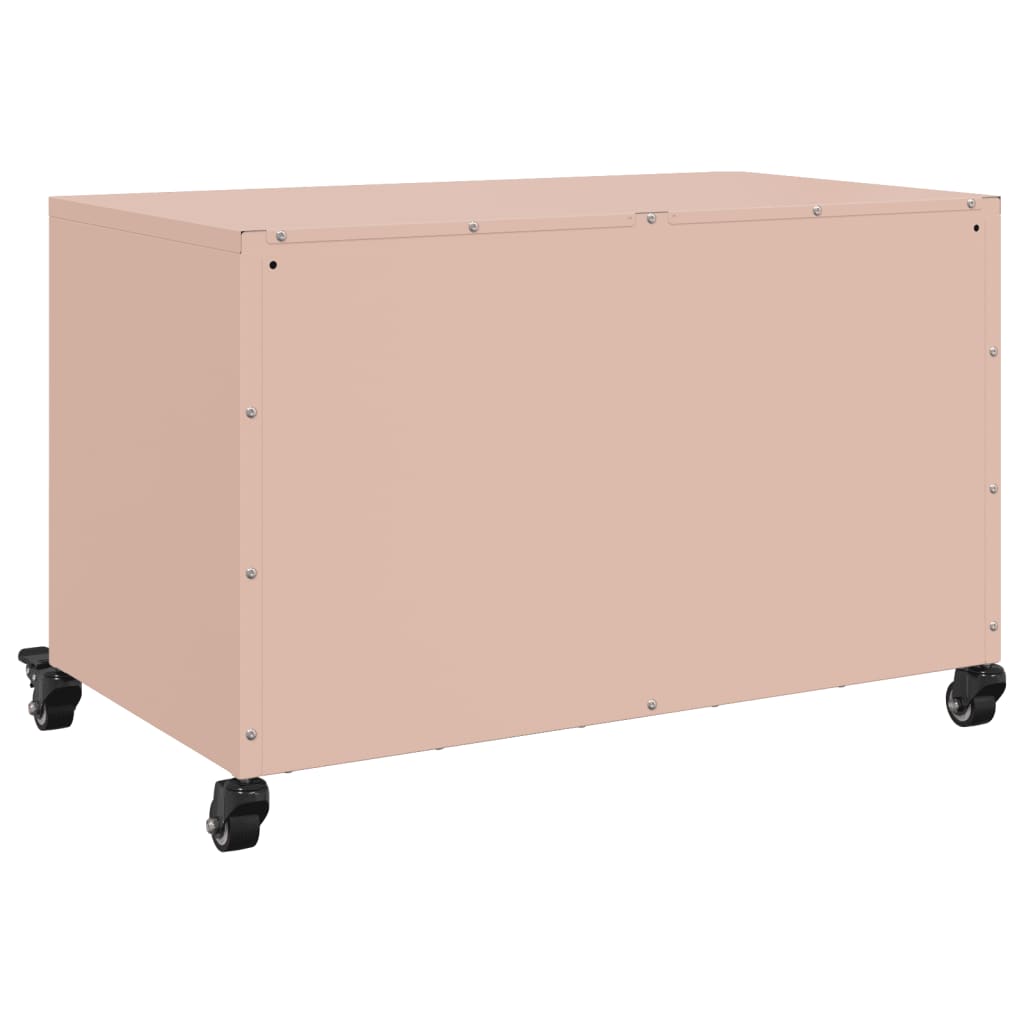 vidaXL Tv-meubel 68x39x43,5 cm staal roze