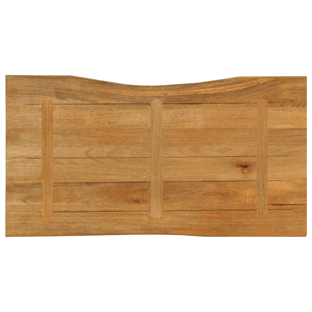 vidaXL Tafelblad met natuurlijke rand 110x60x2,5 cm massief mangohout