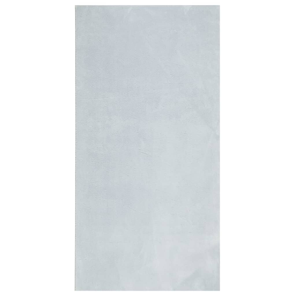 vidaXL Vloerkleed HUARTE laagpolig zacht wasbaar 100x200 cm blauw