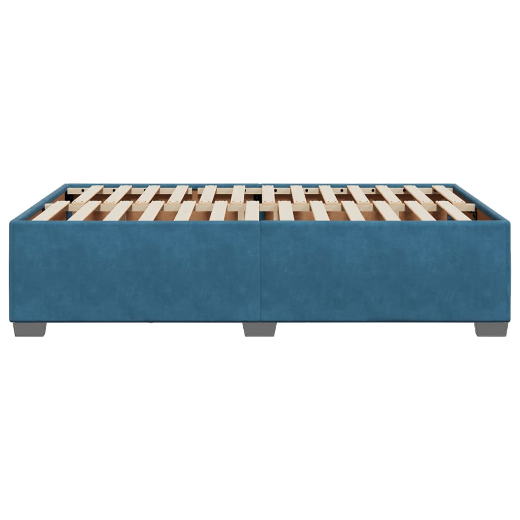 vidaXL Bedframe fluweel blauw 120x190 cm