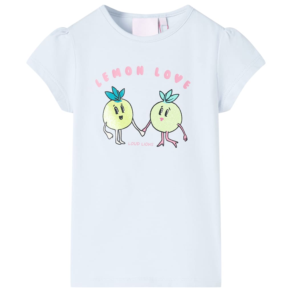 Kindershirt 104 lichtblauw